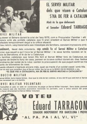 Propaganda electoral Eduard Tarragona