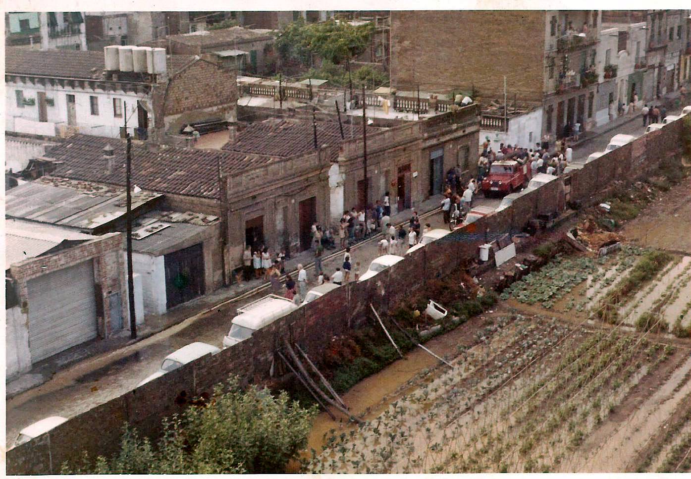 Inundacions als passadissos del Carrer General Prims de Santa Eulàlia