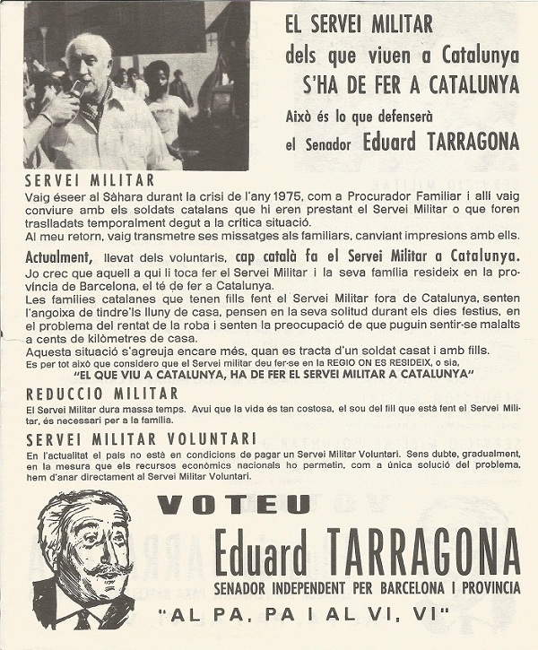 Propaganda electoral Eduard Tarragona