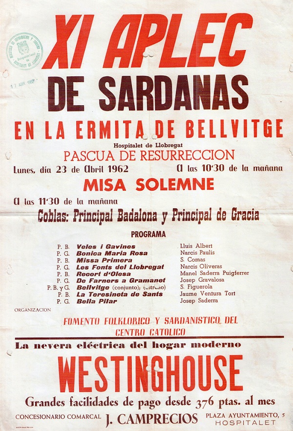 XI Aplec Ermita de Bellvitge 1962