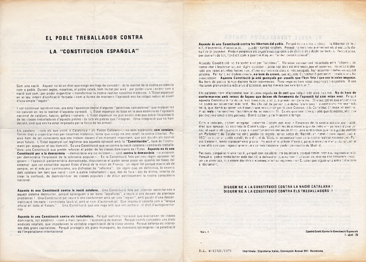 Campanya referèndum Constitució 1978