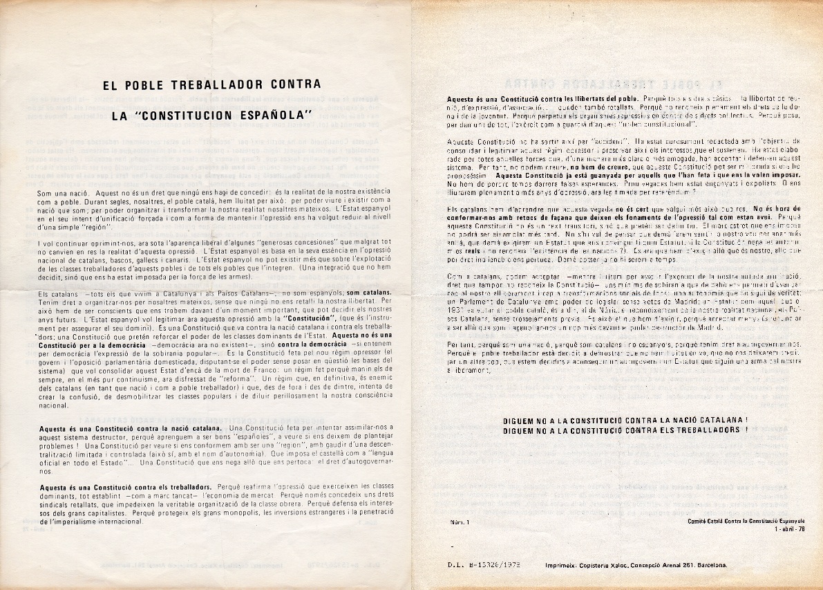 Campanya referèndum Constitució 1978