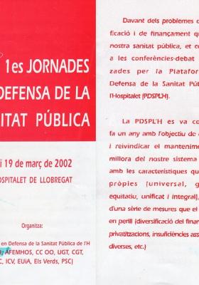 1r Jornades Sanitat Pública 2002 AHSE