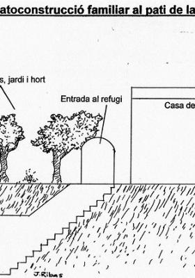 Dibuix refugi antiaeri del carrer Mas 135, Pep Ribas Vinyals